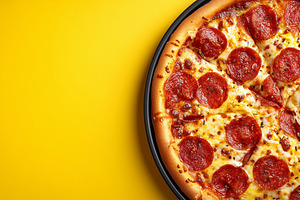 Hot pepperoni pizza with melted, a Food & Drink Photo by MistyDay