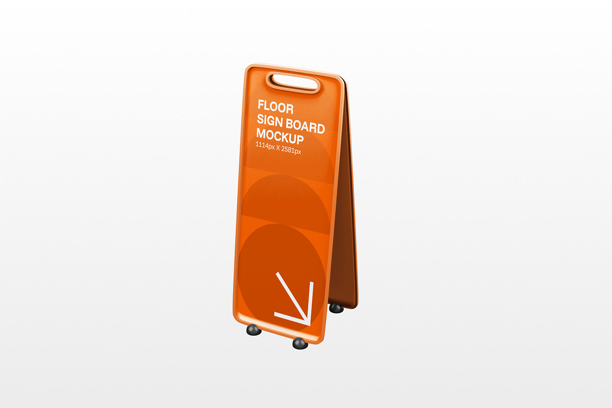 Floor Sign Mockup, a Product Mockup by SLAB! Design (Photo 7 of 8)