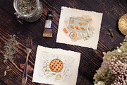 Baking at home - watercolor clipart, an Illustration by Julia M. Watercolor (Thumbnail 3 of 12)
