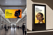 Indoor Billboard Mockup Bundle, an Advertising Mockup by graphypix (Thumbnail 1 of 13)