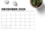 2029 11 x 17 Inch Calendar Template, a Stationery Template by Running With Foxes (Thumbnail 4 of 5)