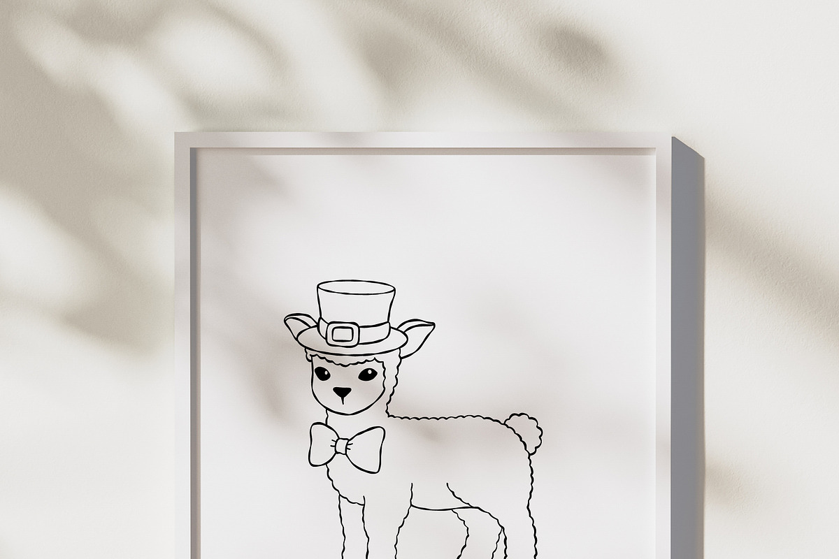 St. Patrick Animals Outline Bundle, a Seasonal Illustration by TitaLivingArt (Photo 8 of 9)