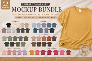50 Premium Color Mockups