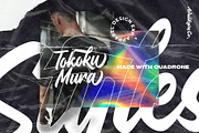 Quadrone, a Script Font by Wacaksara Co. (Thumbnail 2 of 7)
