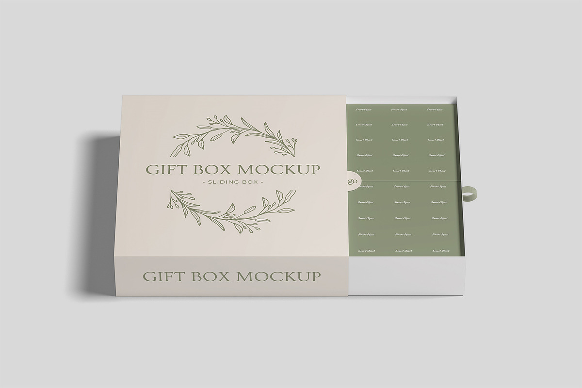 Sliding Gift Box Mockup, a Packaging Mockup by Compositing Studio (Photo 12 of 21)
