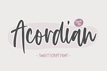 Acordian - Sweet Script Font