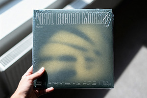 Record Mockup with Plastic Wrap, a Product Mockup by Design Squad