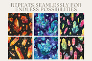 12 Nova's Crystals Seamless Patterns, a Pattern Graphic by Inknfolly (Thumbnail 3 of 7)