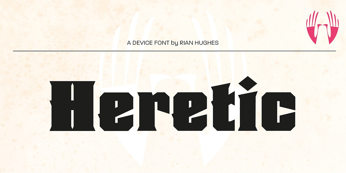 Heretic, a Serif Font by Device (Photo 1 of 5)