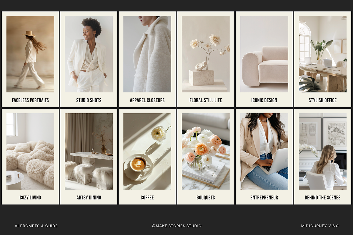 Midjourney Prompts Chic Lifestyle, a Person Photo by Make Stories Studio (Photo 2 of 9)