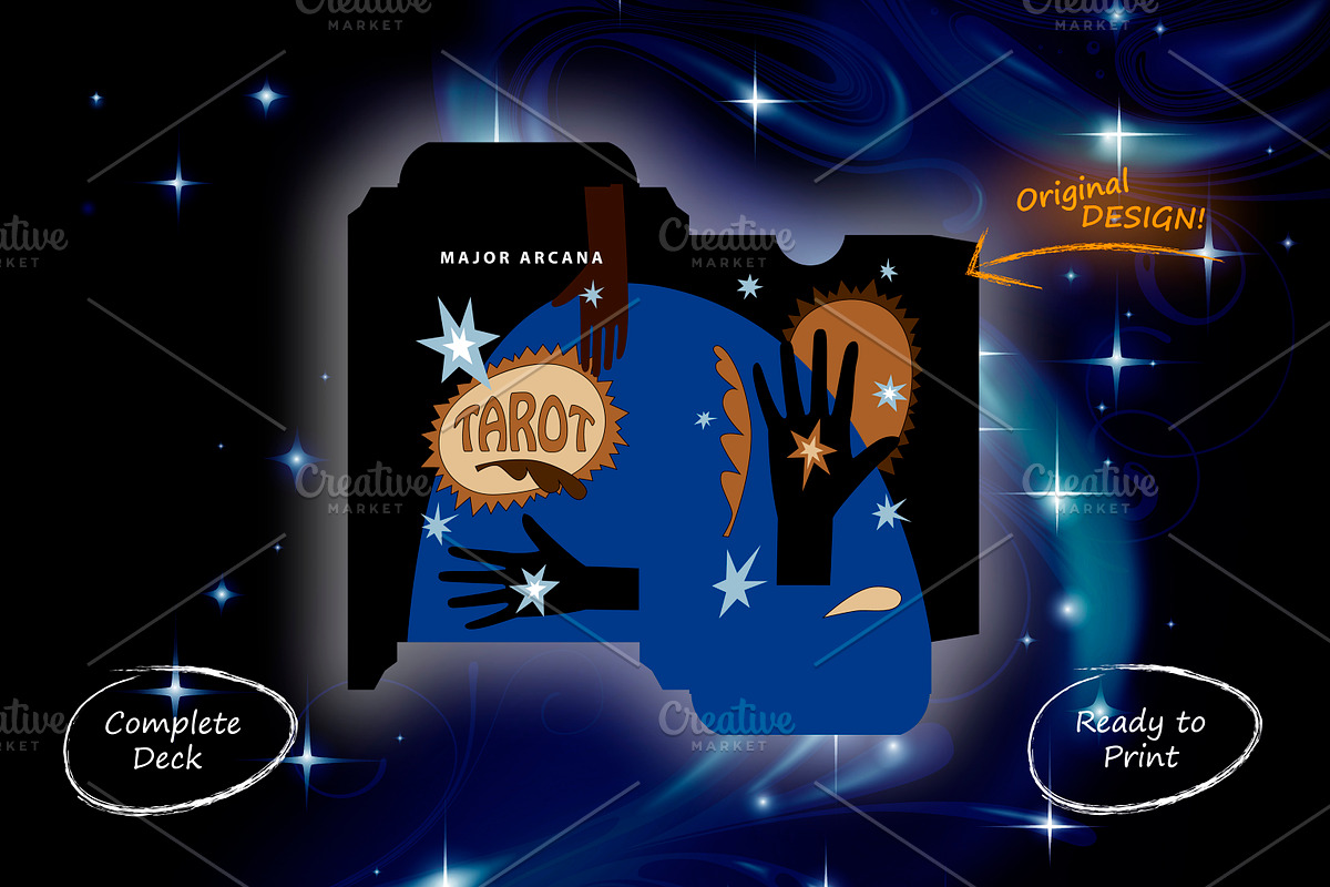 Vector Tarot Cards – Major Arcana, an Object Illustration by Retro Graphic Box (Photo 5 of 5)