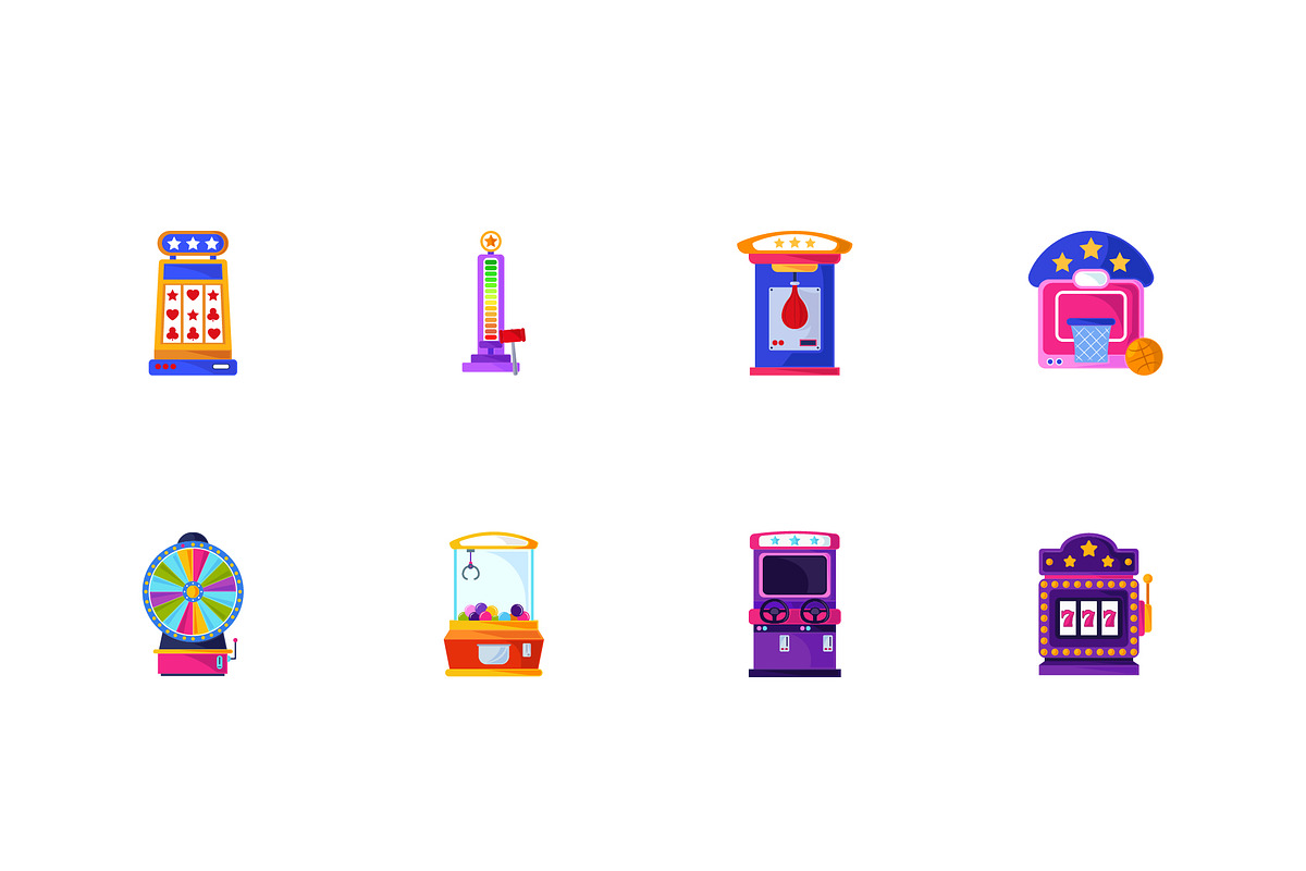 Arcade Game Icons Set