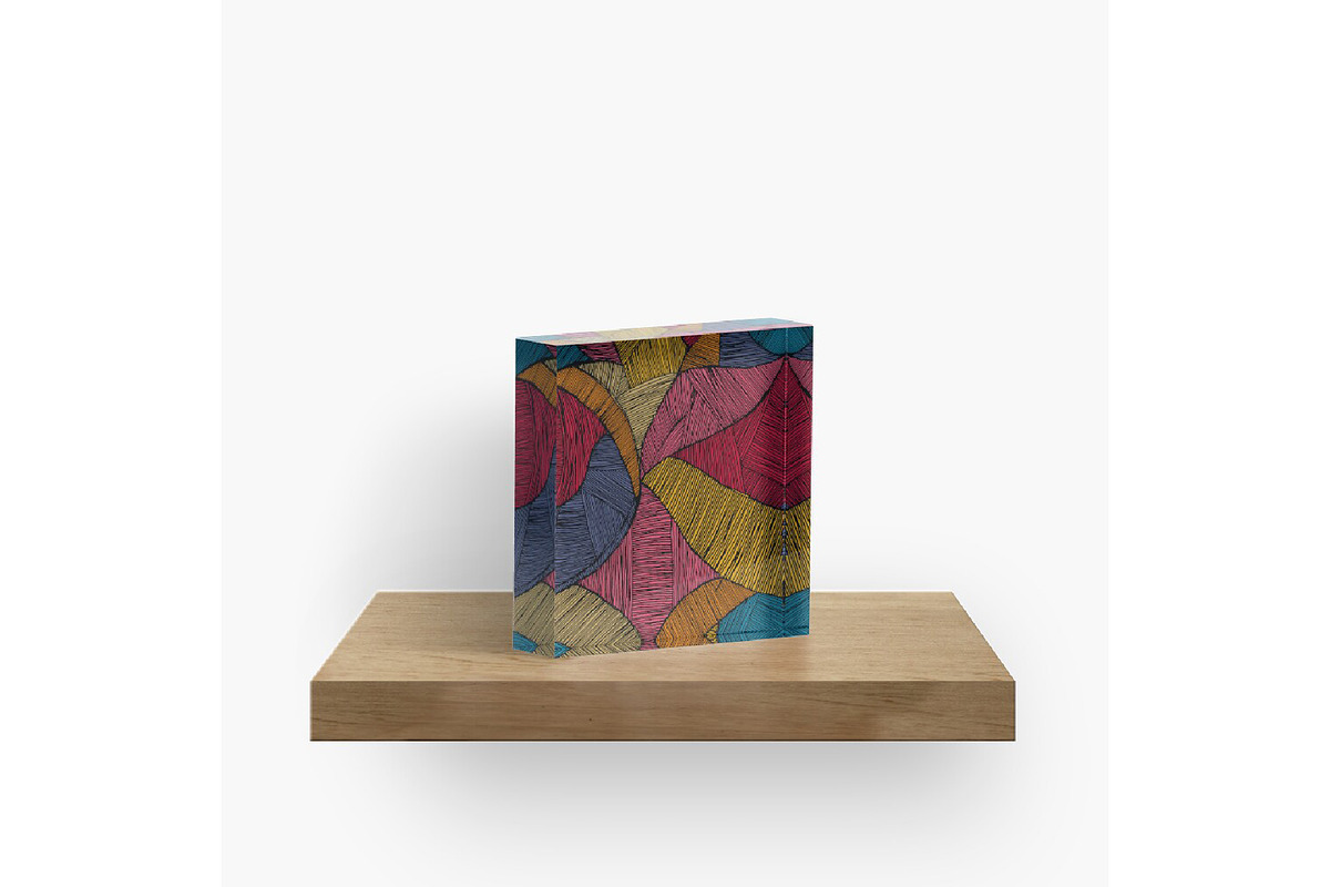Echo Threads – Abstract Geometric, a Texture Illustration by kraalikaacreations (Photo 1 of 8)