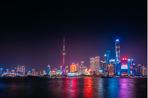 Enchanting City Lights in Shanghai, an Architecture Photo by Our Amazing World