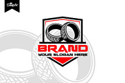TIRE SHIELD LOGO, a Branding & Logo Template by Dante art12 (Thumbnail 1 of 2)