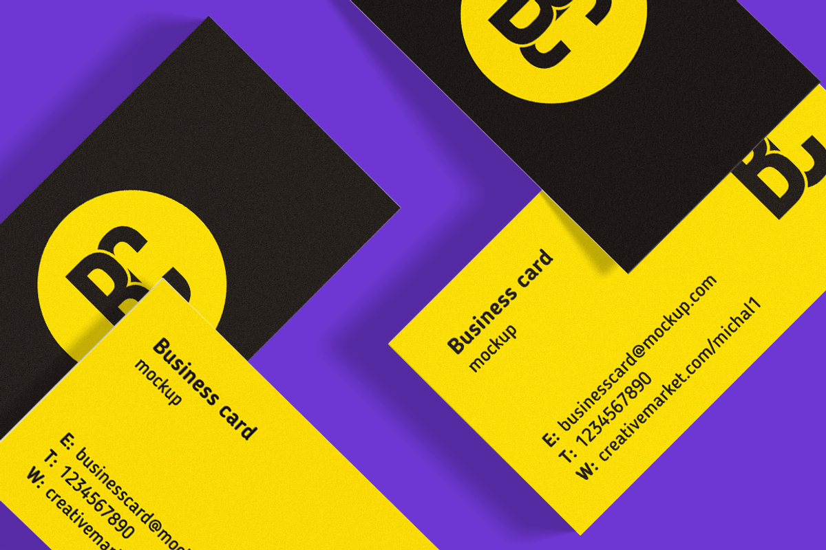 HR Unique business card mockup, a Print Template by Michał Pieczyński (Photo 8 of 9)