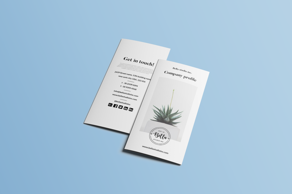 Agency profile Tri-fold brochure, a Brochure Template by GraphicsEgg (Photo 1 of 5)