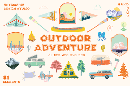 Camping Outdoors Illustrations