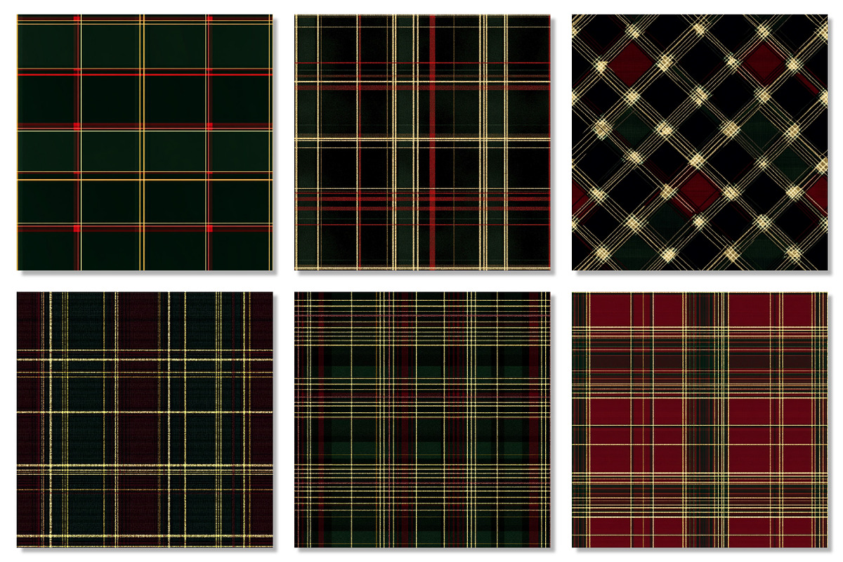 Christmas Plaid Digital Paper, a Pattern Graphic by Dream Creation (Photo 2 of 7)