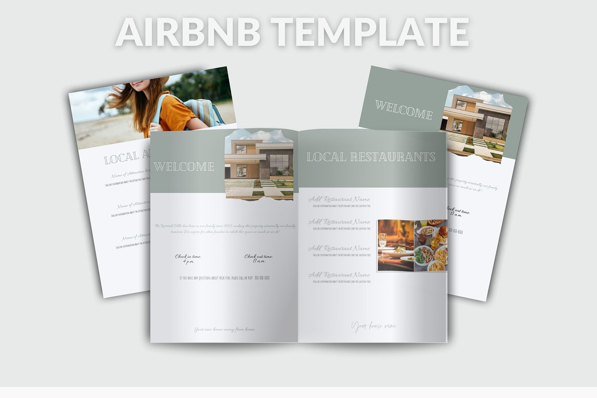 Airbnb Welcome Packet Template Canva, a Design Template by Iampaulrose (Photo 5 of 8)