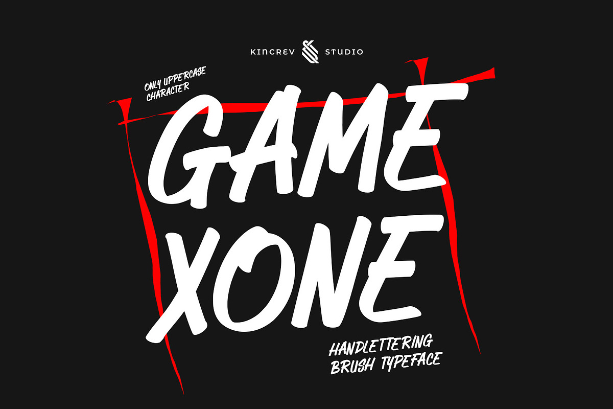 GAMEXONE - Handlettering Brush, a Handwritten Font by Kincrev Studio (Photo 1 of 5)