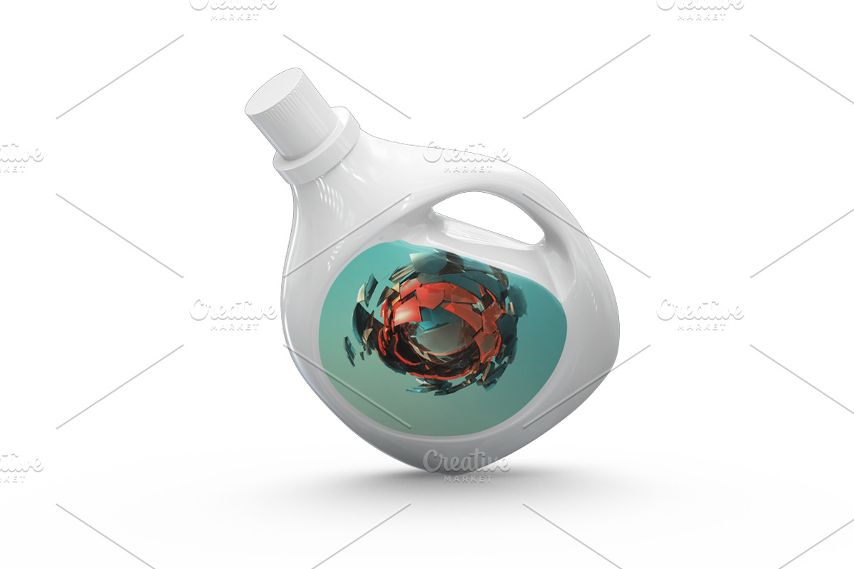 Detergent Bottle Mock-up, an Advertising Mockup by PixelMockup (Photo 8 of 11)
