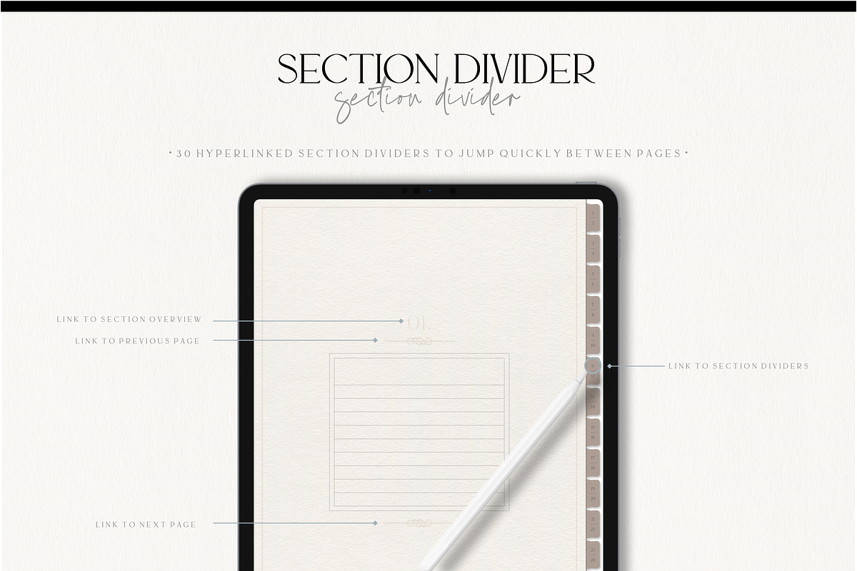 Digital Notebook - Paper Texture, a Stationery Template by MainichiDesign