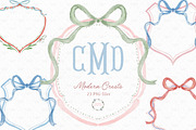 Vintage Grandmillenial Crest Bows, a Decorative Illustration by Essem Creatives (Thumbnail 1 of 5)