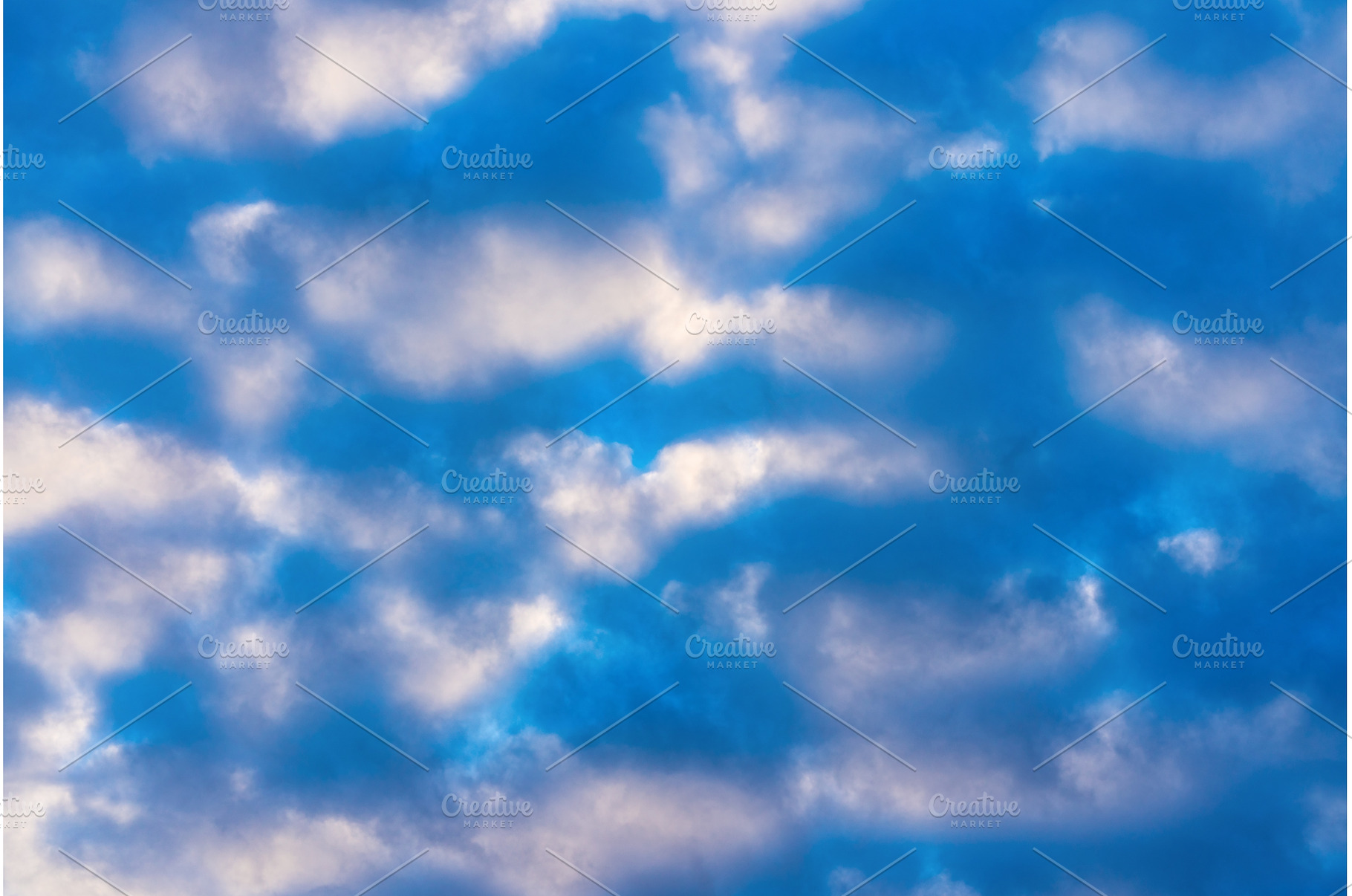 Amazing clouds in blue sky at sunset, a Nature Photo by Alexander-Piragis