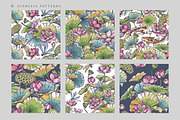 Lotus, Koi, Dragonflies. Vector Set, a Pattern Graphic by Molly art (Thumbnail 6 of 14)