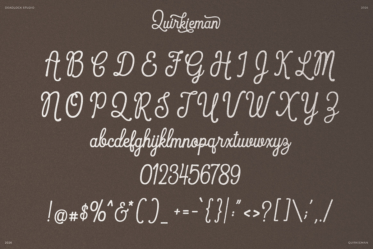 Quirkieman, a Handwritten Font by deadlock studio (Photo 8 of 10)