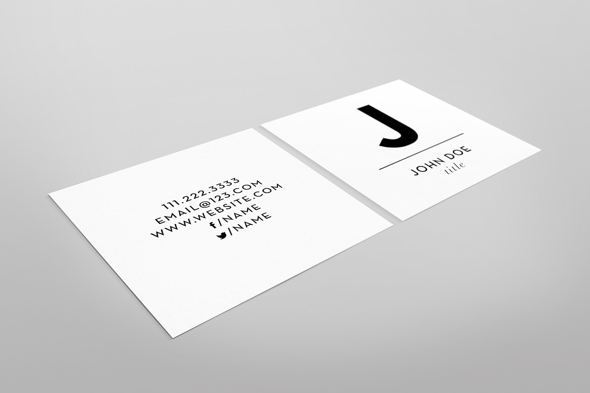 The Small Initial - Business Card, a Business Card Template by xxDeadPixels (Photo 5 of 5)
