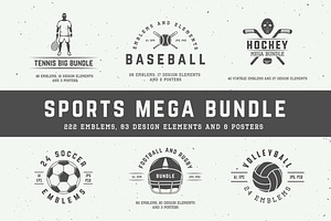 Sports Emblems Mega Bundle.