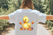 Watercolor Halloween Ducks Clipart, an Illustration by CrexoraLab (Thumbnail 5 of 5)