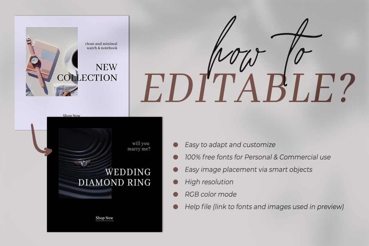 Online Shop Template PS CANVA, a Social Media Template by goodesign (Photo 9 of 9)