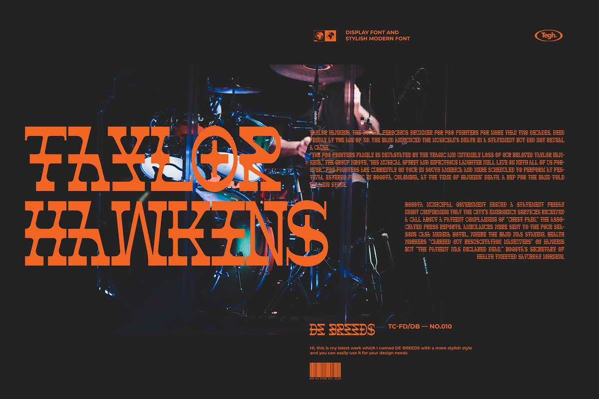 DE BREEDS, a Font by Tegh co. (Photo 4 of 15)