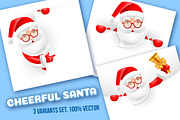 Christmas Designs With Santa Claus, an Illustration by Vector beauty (Thumbnail 1 of 4)