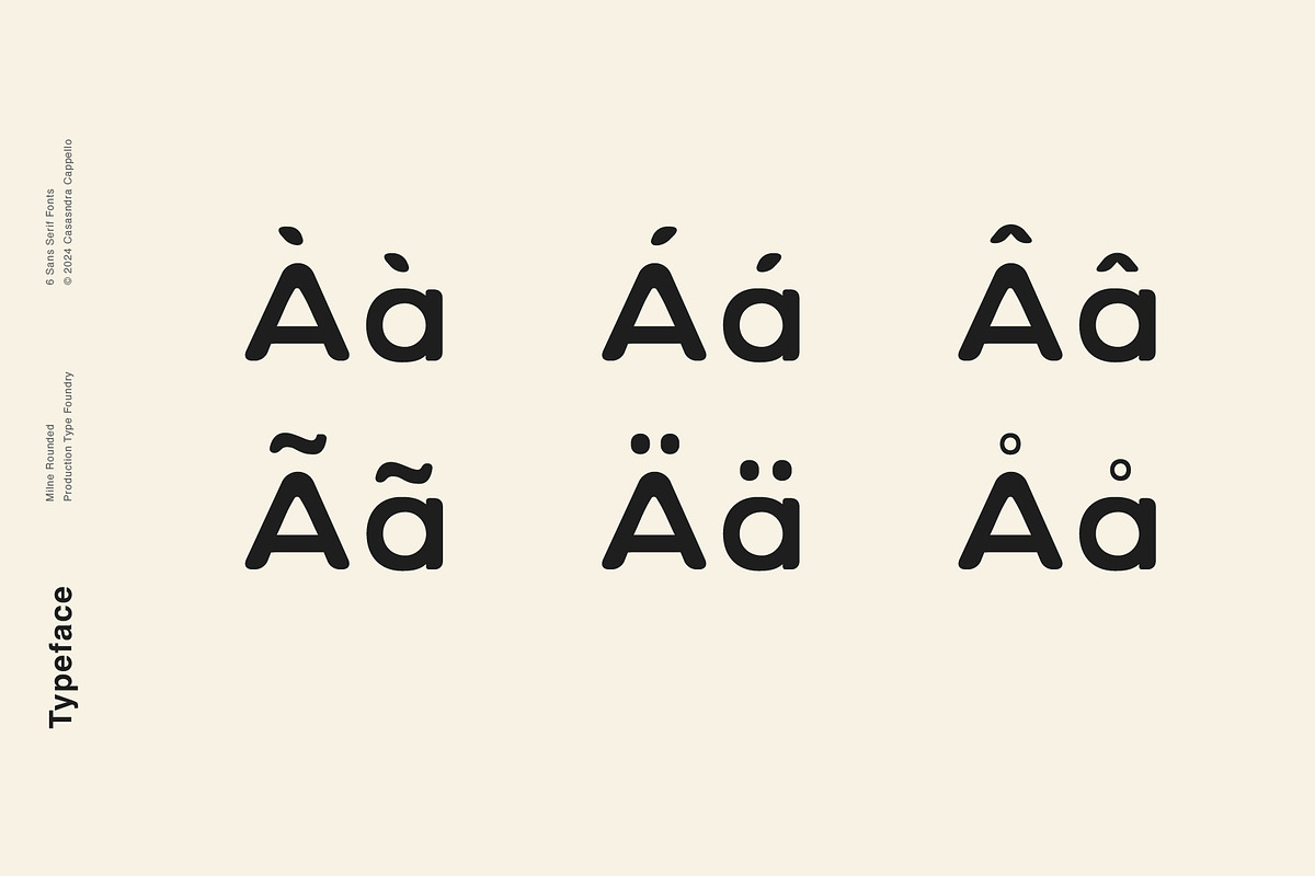 Milne Rounded - A Bold Sans Serif, a Sans Serif Font by Cassandra Cappello (Photo 4 of 6)