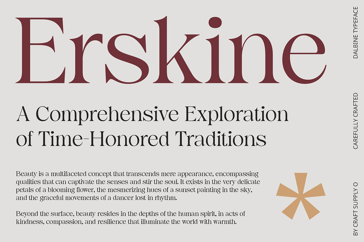 Dalbine – Elegant Font, a Serif Font by Craft Supply Co. (Photo 2 of 8)