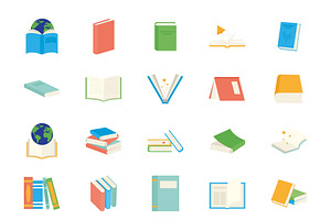 World Book Day Icons Set, a Templates & Theme by studiogstock