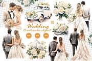Watercolor Wedding clipart, a Person Illustration by vik.stock (Thumbnail 1 of 6)