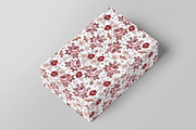 Set Seamless Flowers Roses Chamomile, a Pattern Graphic by Vintage (Thumbnail 10 of 13)