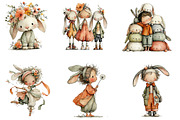 Cute And Funny Easter Kids Clipart, an Illustration by DreamArtGraphic (Thumbnail 3 of 5)