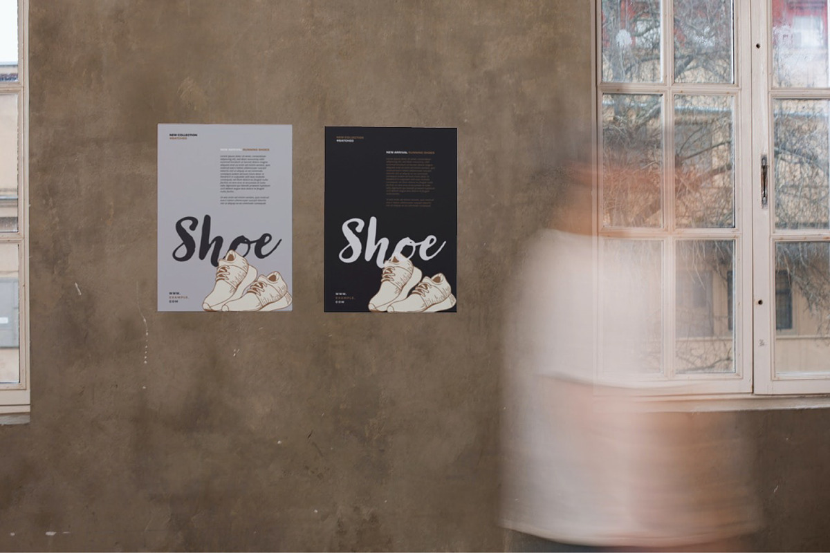 Grey And Black Shoe Sale Flyer, a Flyer Template by Bizz_District_Studio (Photo 2 of 2)