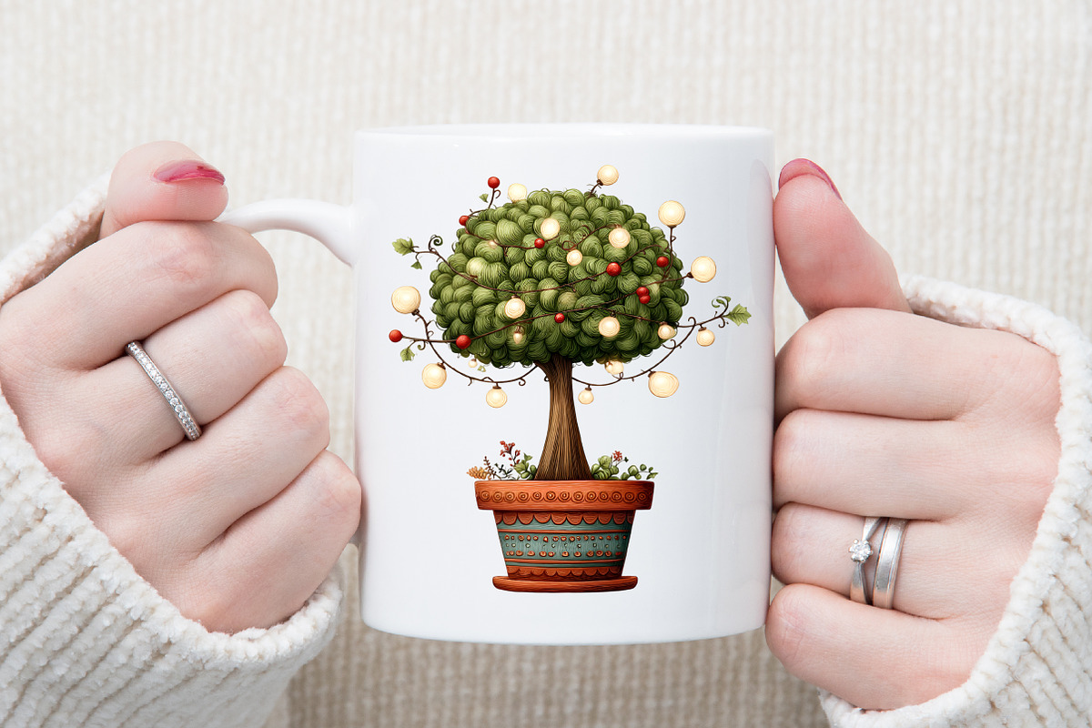 Whimsical Christmas Topiary Trees, an Illustration by Sublimation Artist (Photo 5 of 6)