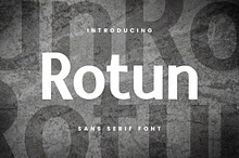 Rotun Sans Serif Style