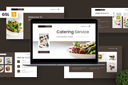 Catering Service - Food Google Slide, a Presentation Template by Deepslide Studio (Thumbnail 1 of 6)