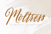 Moltress - Handwritten font, a Script Font by Creative Zeune (Thumbnail 1 of 9)