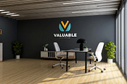 PSD Office Desk Room Wall Mockup, a Product Mockup by Ayy (Thumbnail 15 of 16)