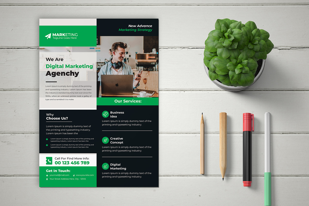 Corporate Theme Business Flyer, a Flyer Template by Graphiexperto (Photo 3 of 6)